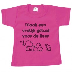 kort shirt fuchsia maak een vrolijk geluid